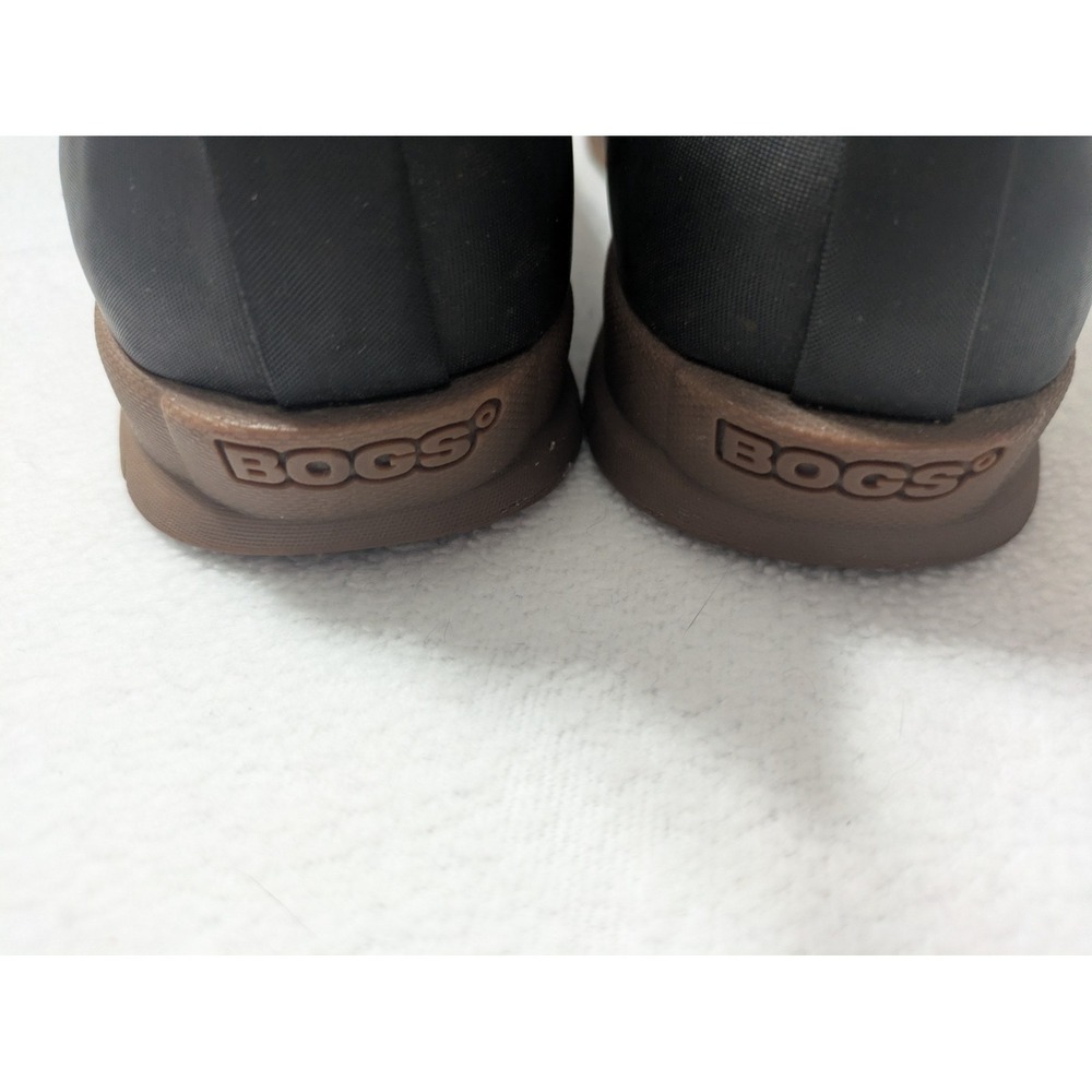 Bogs Sweet Pea Mid Waterproof Rain Boots Black Womens Sz 6 - Picture 4 of 9